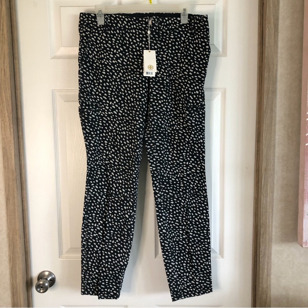 Tory Burch Black Walker Cargo Pants Size 31 NWT